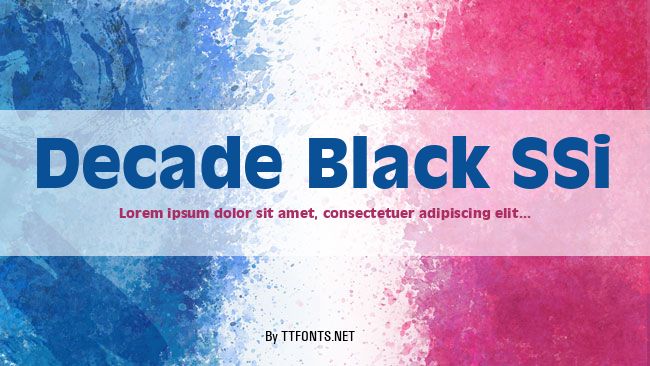 Decade Black SSi example