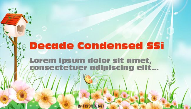 Decade Condensed SSi example