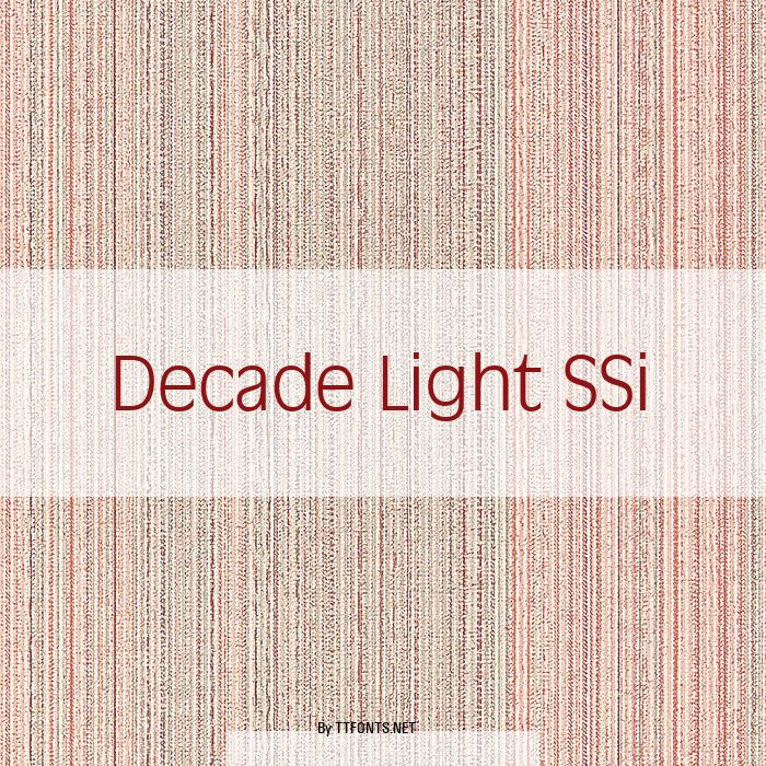 Decade Light SSi example