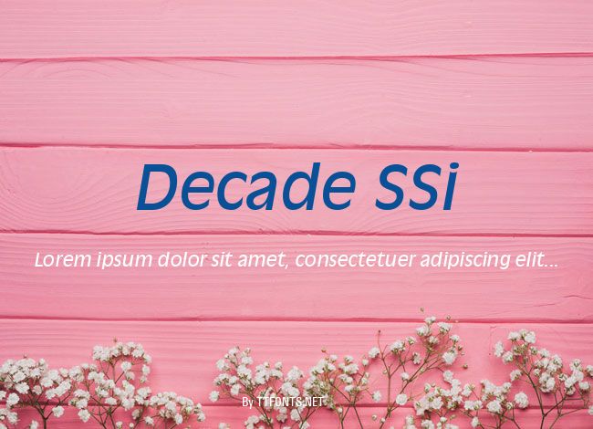 Decade SSi example