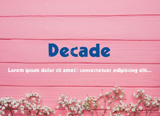 Decade example