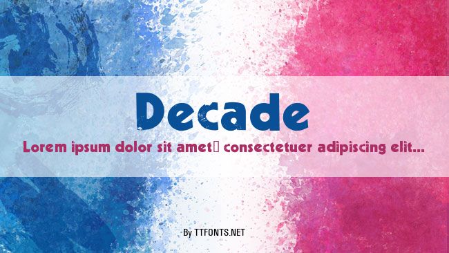 Decade example