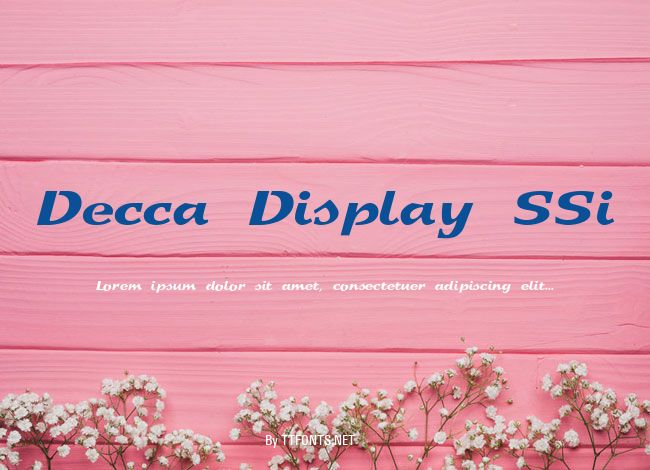 Decca Display SSi example