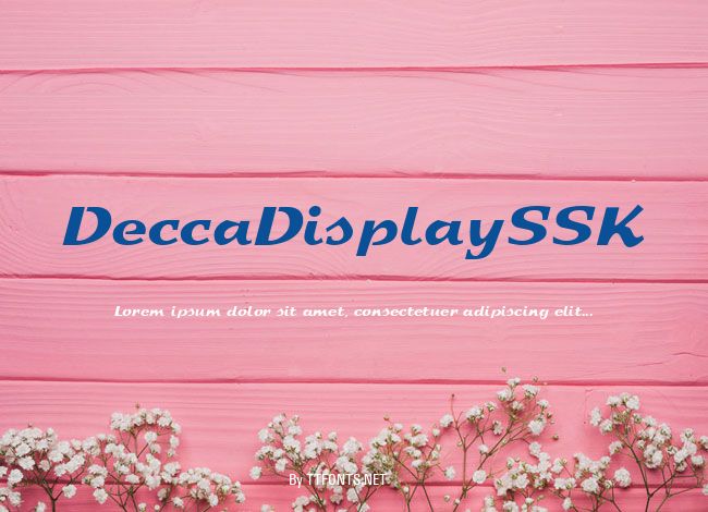 DeccaDisplaySSK example