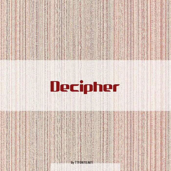 Decipher example