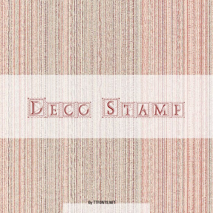 Deco Stamp example