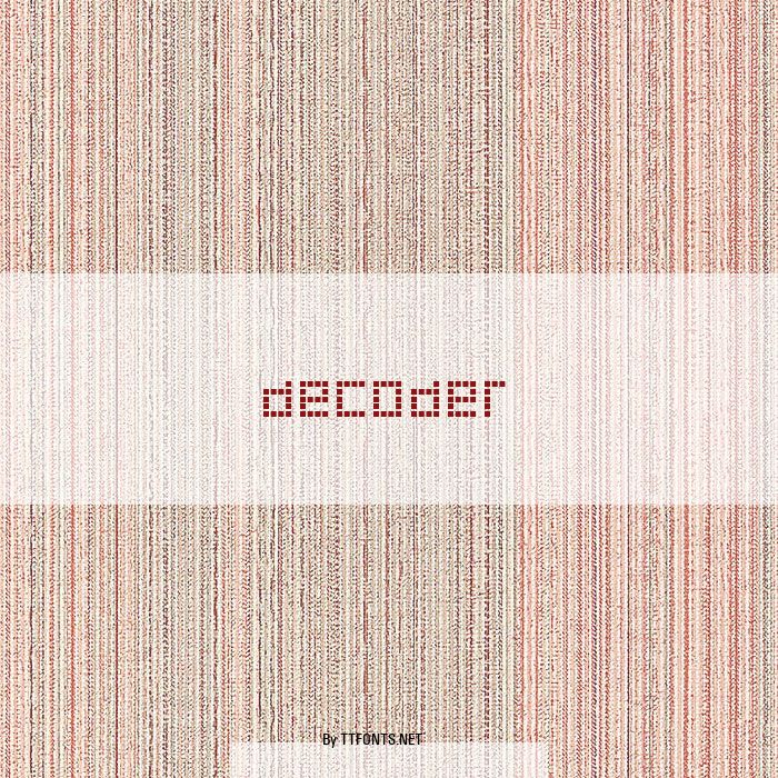 Decoder example