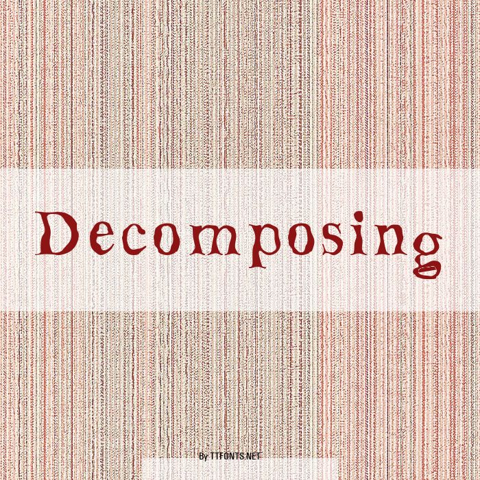 Decomposing example