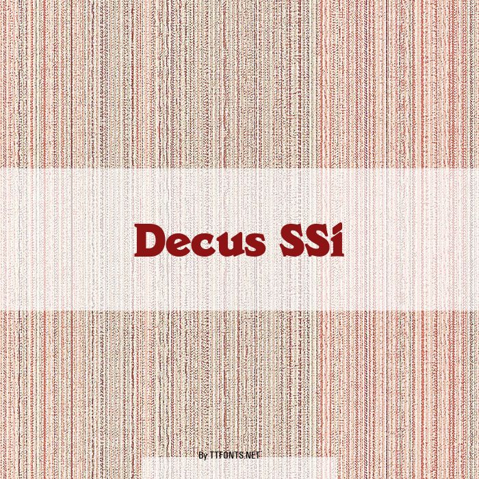 Decus SSi example