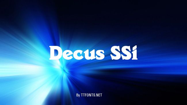 Decus SSi example