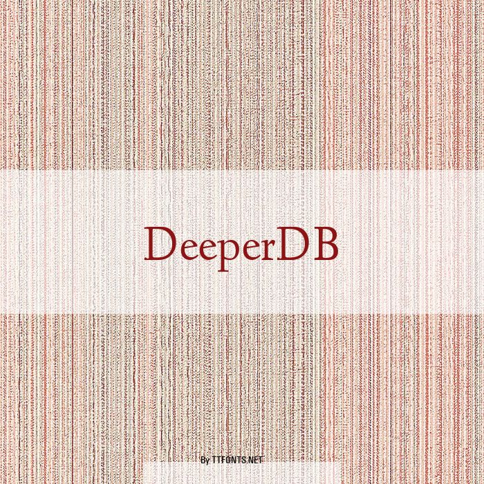 DeeperDB example