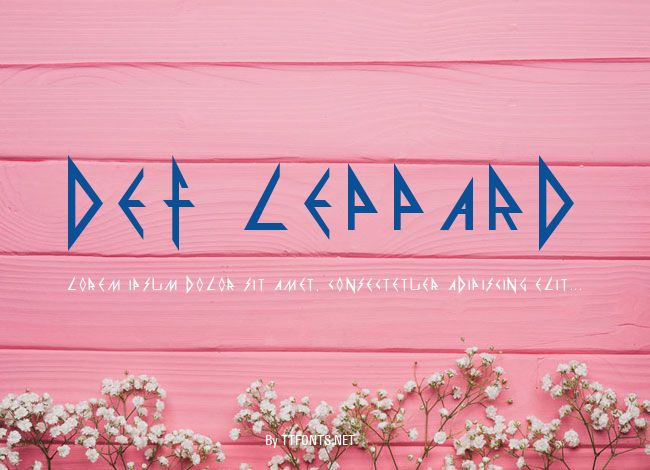 Def Leppard example