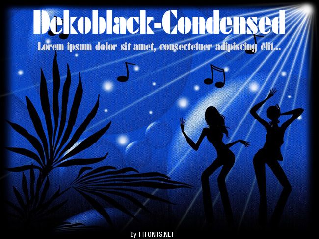Dekoblack-Condensed example