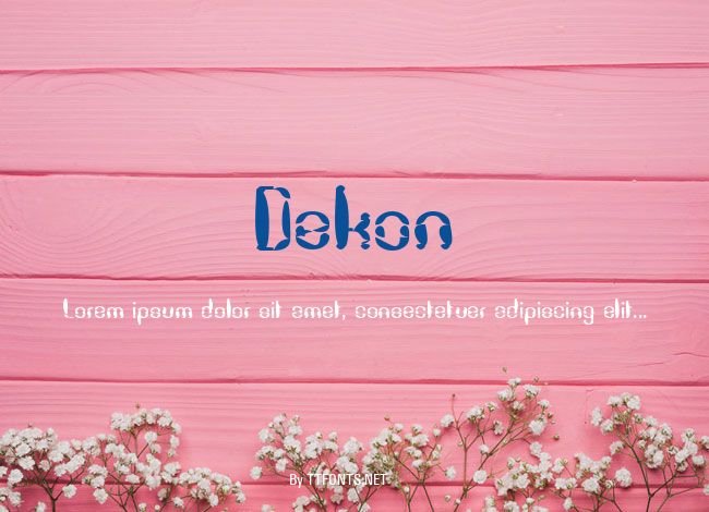 Dekon example