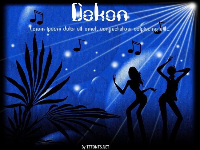 Dekon example