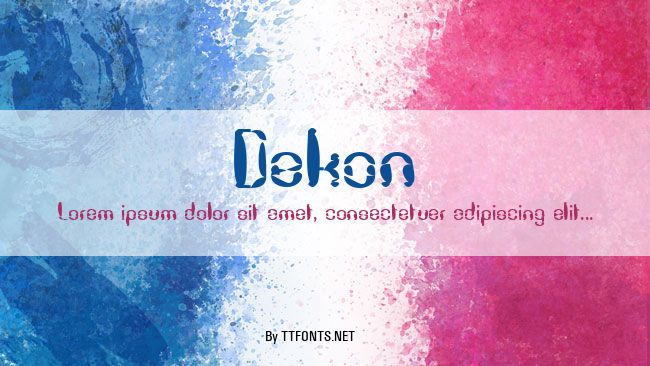Dekon example