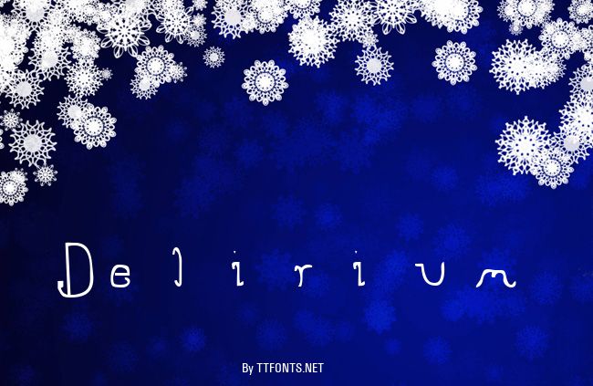 Delirium example