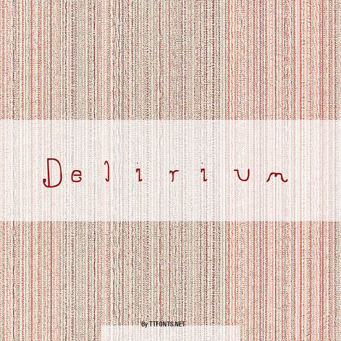 Delirium example