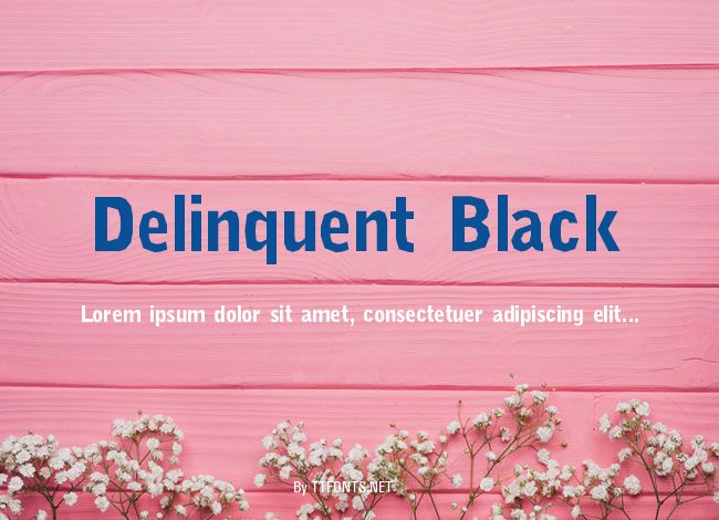 Delinquent Black example
