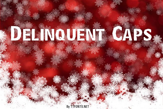 Delinquent Caps example