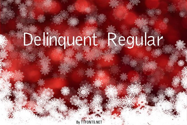 Delinquent Regular example