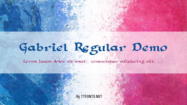 Gabriel Regular Demo example