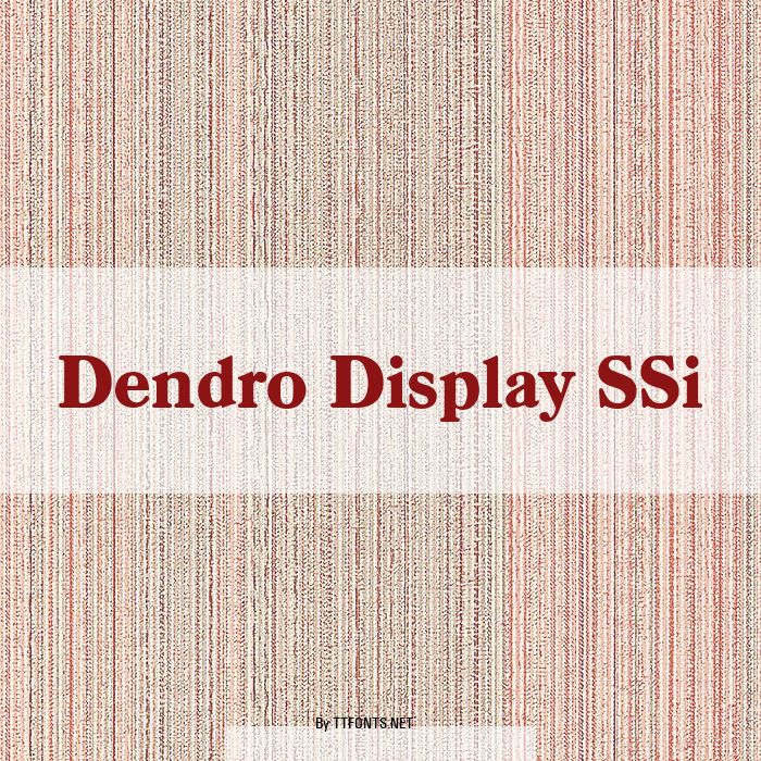 Dendro Display SSi example
