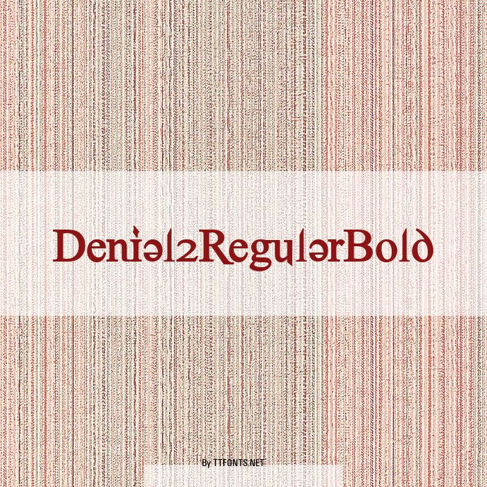 Denial2RegularBold example
