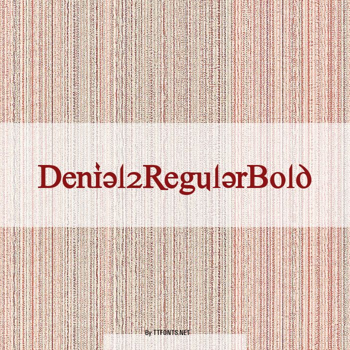 Denial2RegularBold example