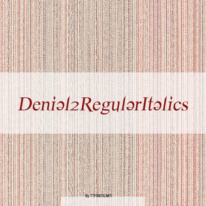 Denial2RegularItalics example
