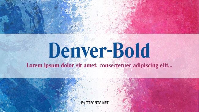 Denver-Bold example