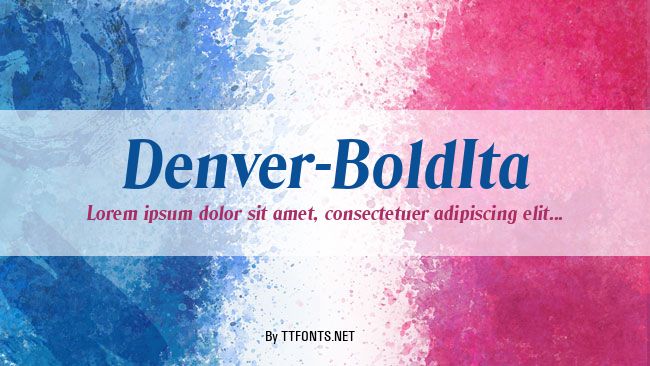 Denver-BoldIta example