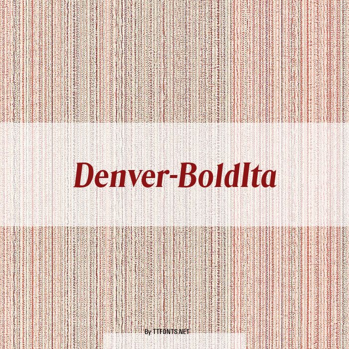 Denver-BoldIta example