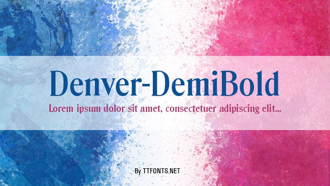 Denver-DemiBold example