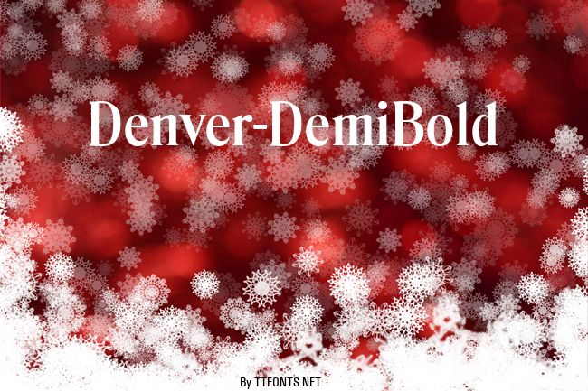 Denver-DemiBold example