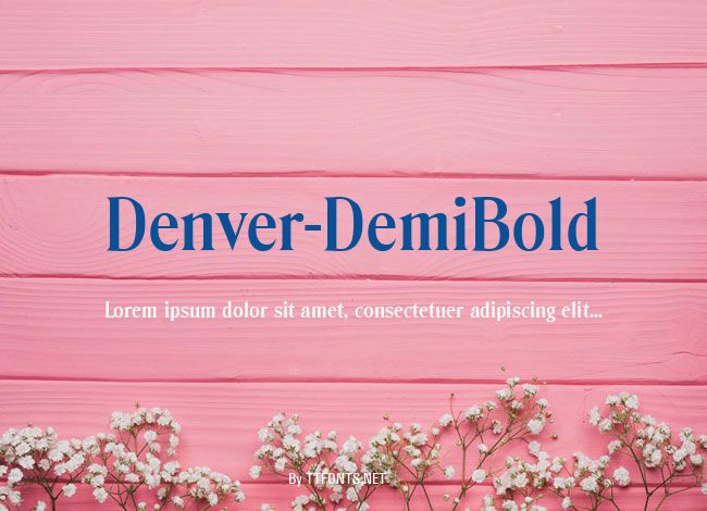 Denver-DemiBold example