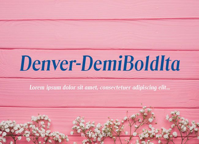 Denver-DemiBoldIta example