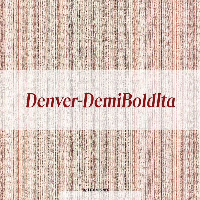 Denver-DemiBoldIta example