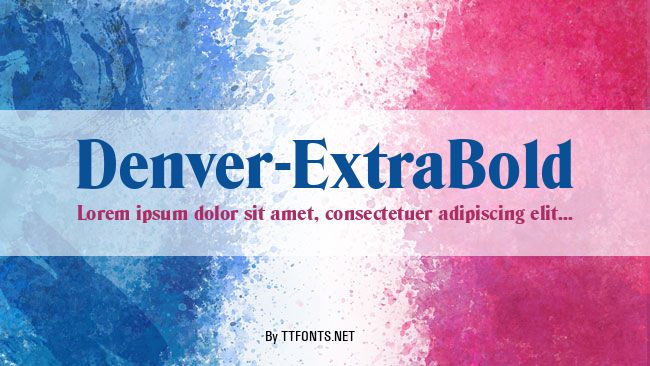 Denver-ExtraBold example