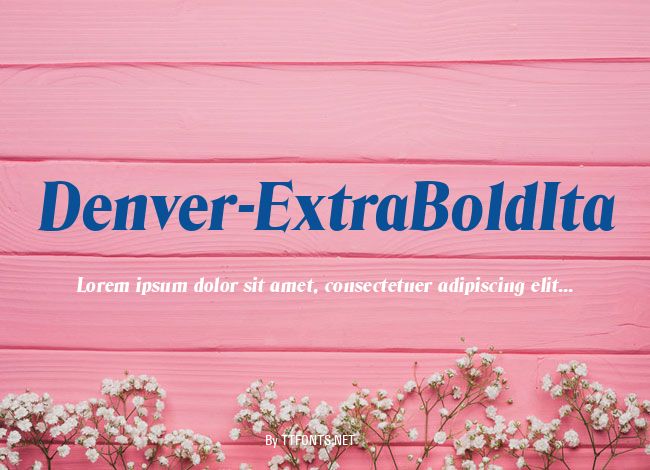 Denver-ExtraBoldIta example