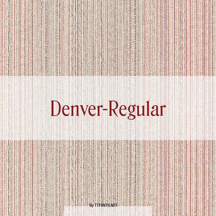Denver-Regular example