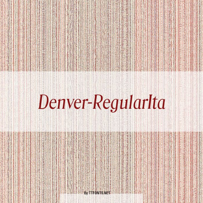Denver-RegularIta example
