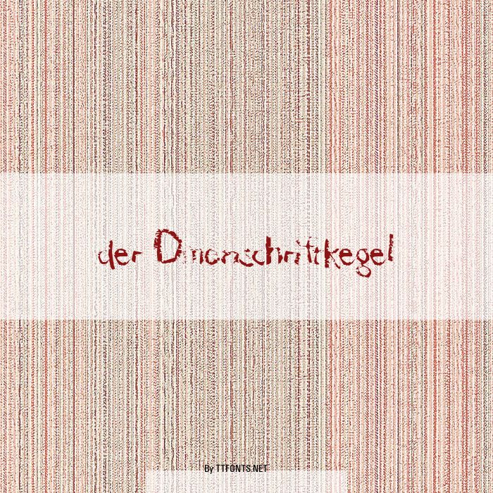 der Dmonschriftkegel example