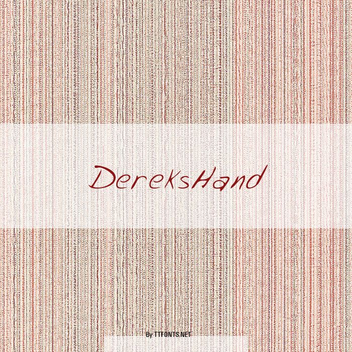 DereksHand example