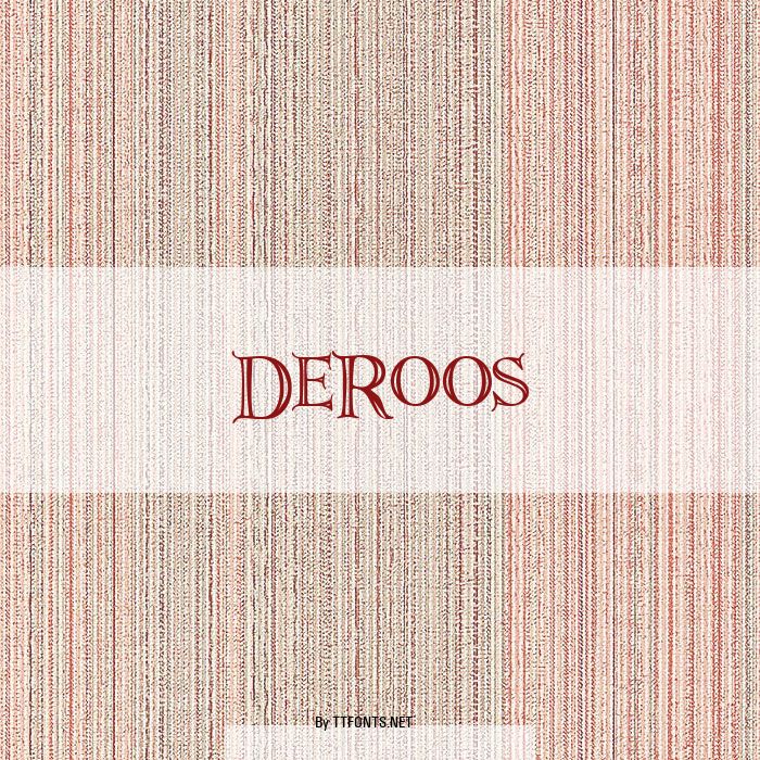 DeRoos example