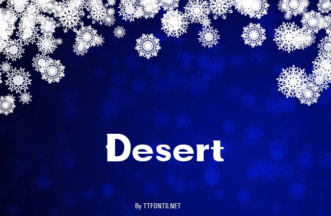 Desert example