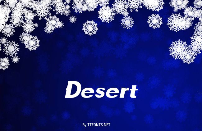Desert example