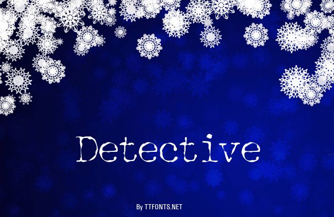 Detective example