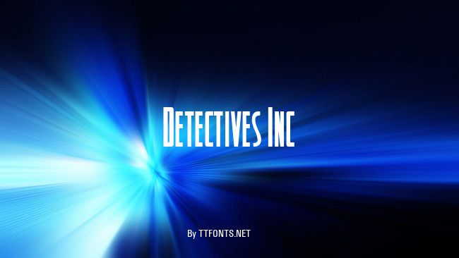 Detectives Inc example