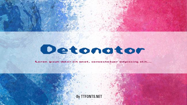 Detonator example